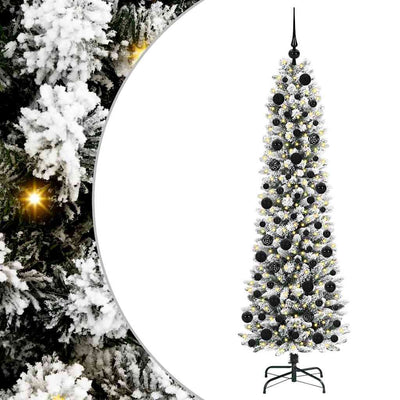 Künstlicher Weihnachtsbaum von Vidaxx mit 300 LEDs, weiß, 180 cm, PVC und Metall und Kunststoff