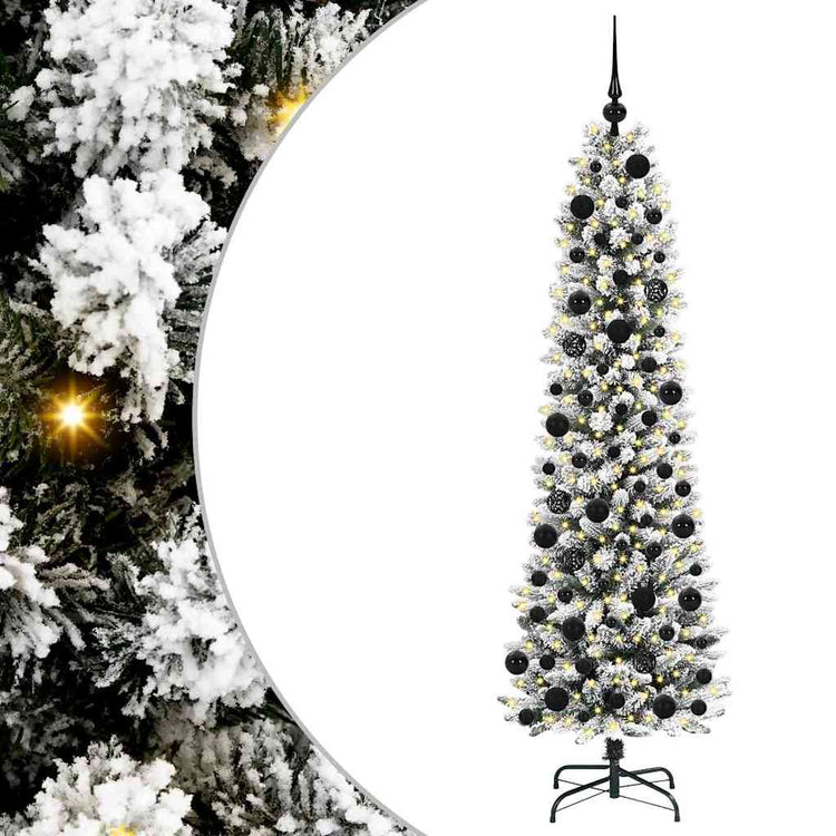 Künstlicher Weihnachtsbaum von Vidaxx mit 300 LEDs, weiß, 180 cm, PVC und Metall und Kunststoff