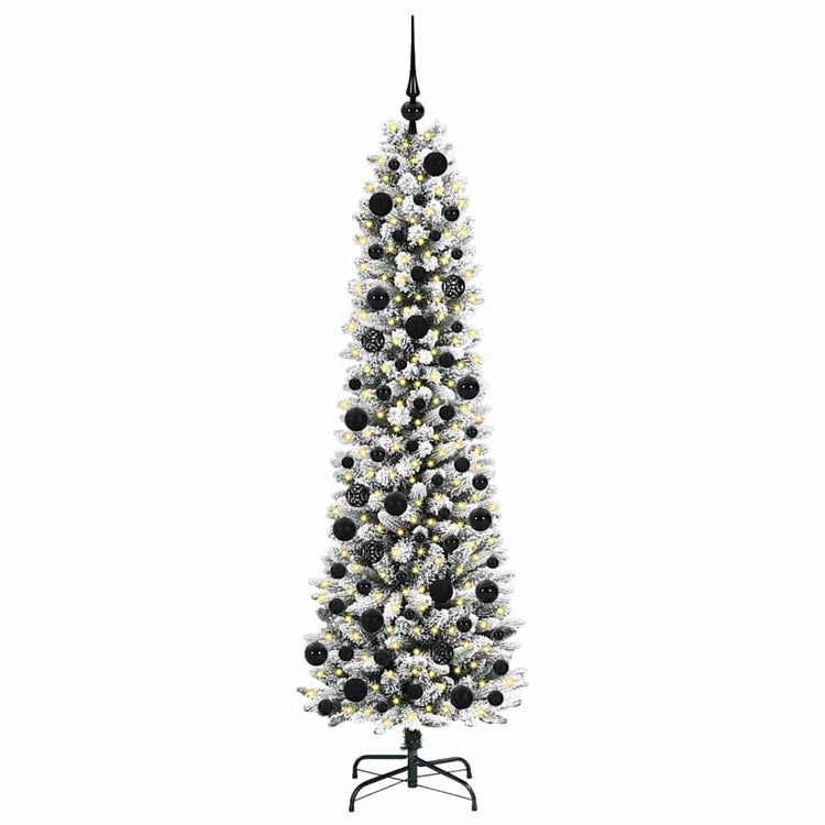 Künstlicher Weihnachtsbaum von Vidaxx mit 300 LEDs, weiß, 180 cm, PVC und Metall und Kunststoff