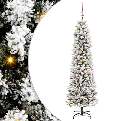 Künstlicher Weihnachtsbaum von Vidaxx mit 300 LEDs, weiß, 180 cm, PVC und Metall und Kunststoff