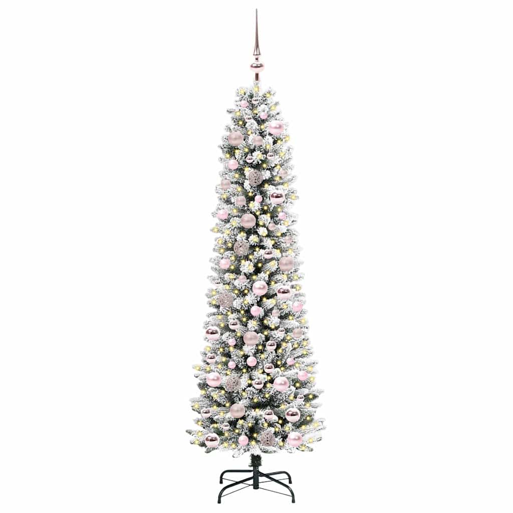 Künstlicher Weihnachtsbaum von Vidaxx mit 300 LEDs, weiß, 180 cm, PVC und Metall und Kunststoff