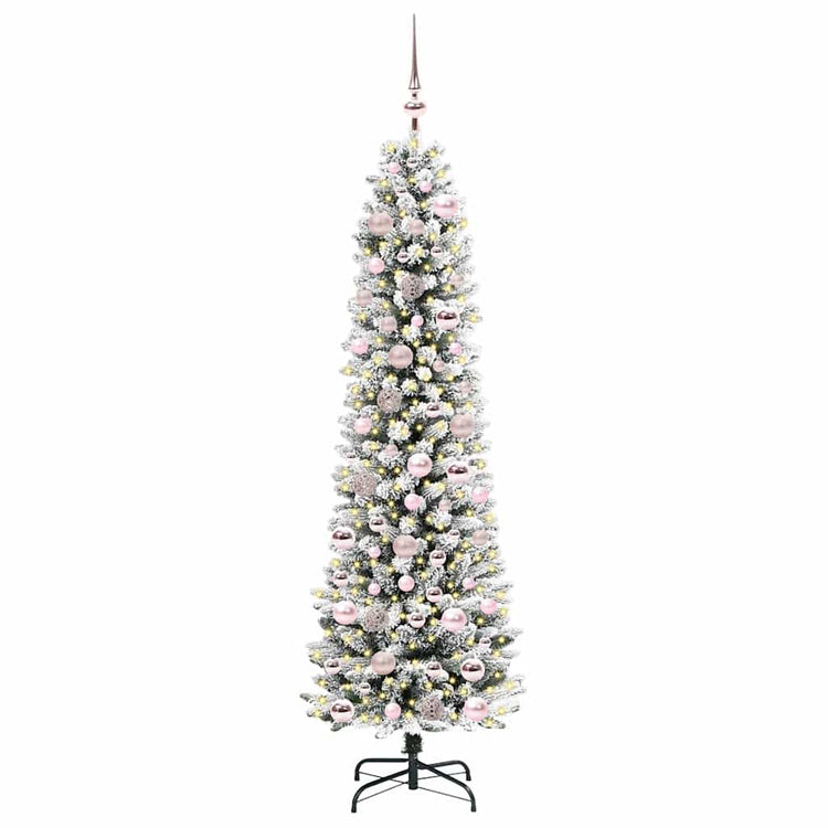 Künstlicher Weihnachtsbaum von Vidaxx mit 300 LEDs, weiß, 180 cm, PVC und Metall und Kunststoff