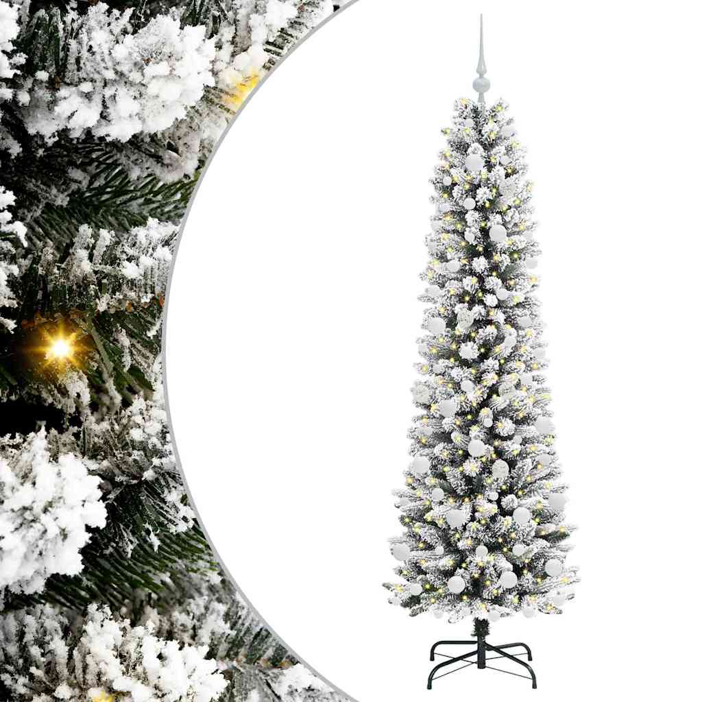 Künstlicher Weihnachtsbaum von Vidaxx mit 300 LEDs, weiß, 180 cm, PVC und Metall und Kunststoff