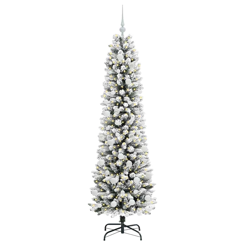 Künstlicher Weihnachtsbaum von Vidaxx mit 300 LEDs, weiß, 180 cm, PVC und Metall und Kunststoff