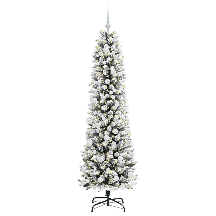 Künstlicher Weihnachtsbaum von Vidaxx mit 300 LEDs, weiß, 180 cm, PVC und Metall und Kunststoff
