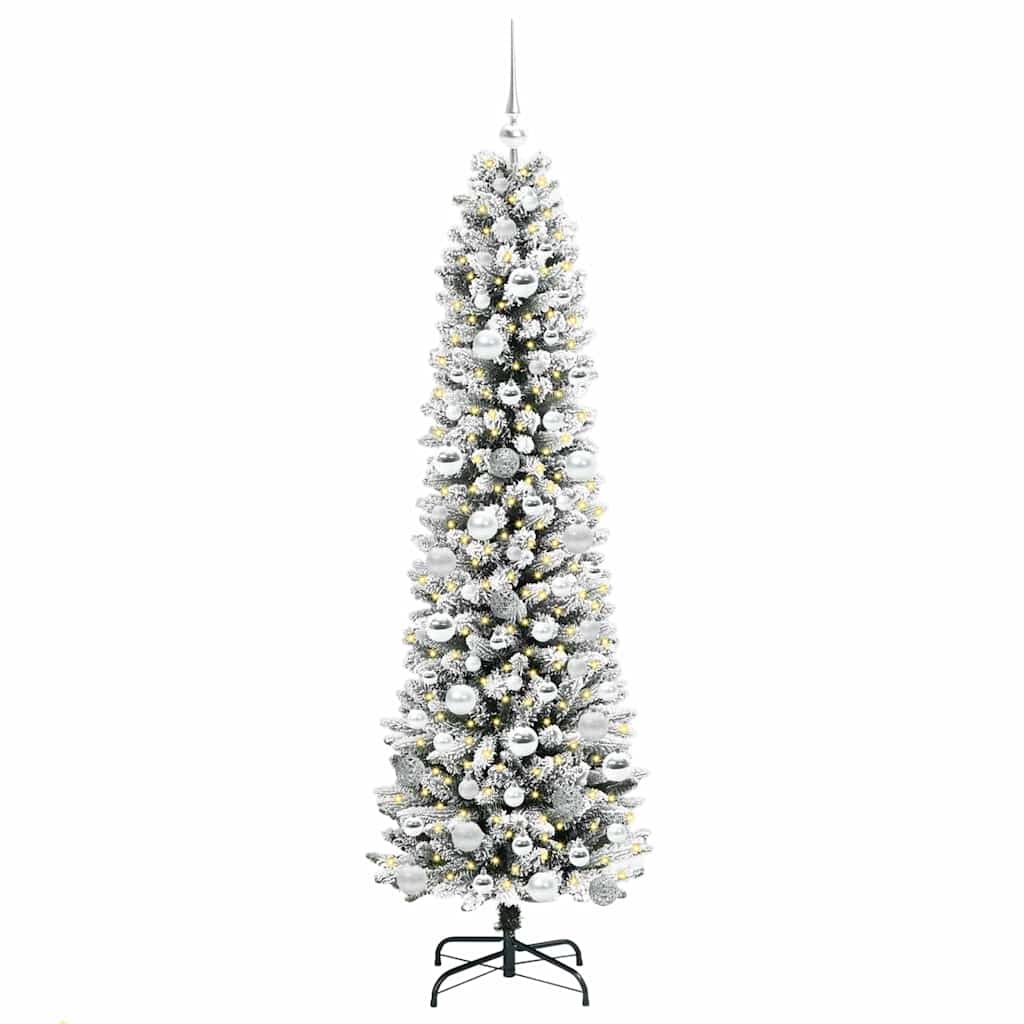 Künstlicher Weihnachtsbaum von Vidaxx mit 300 LEDs, weiß, 180 cm, PVC und Metall und Kunststoff