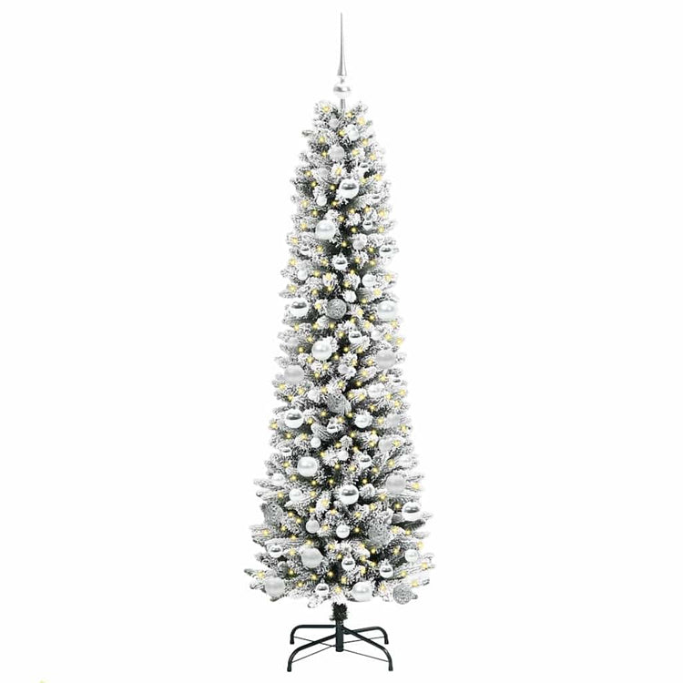 Künstlicher Weihnachtsbaum von Vidaxx mit 300 LEDs, weiß, 180 cm, PVC und Metall und Kunststoff