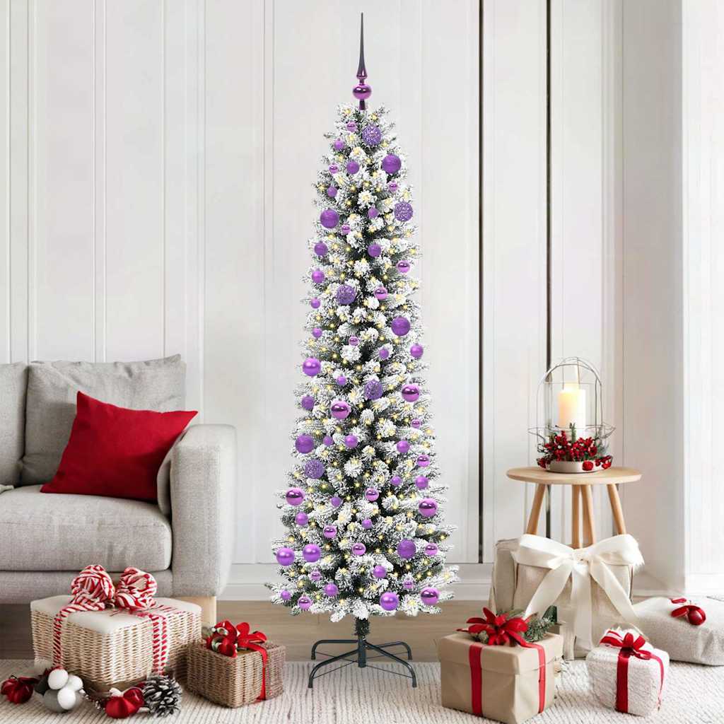Künstlicher Weihnachtsbaum von Vidaxx mit 300 LEDs, weiß, 180 cm, PVC und Metall und Kunststoff