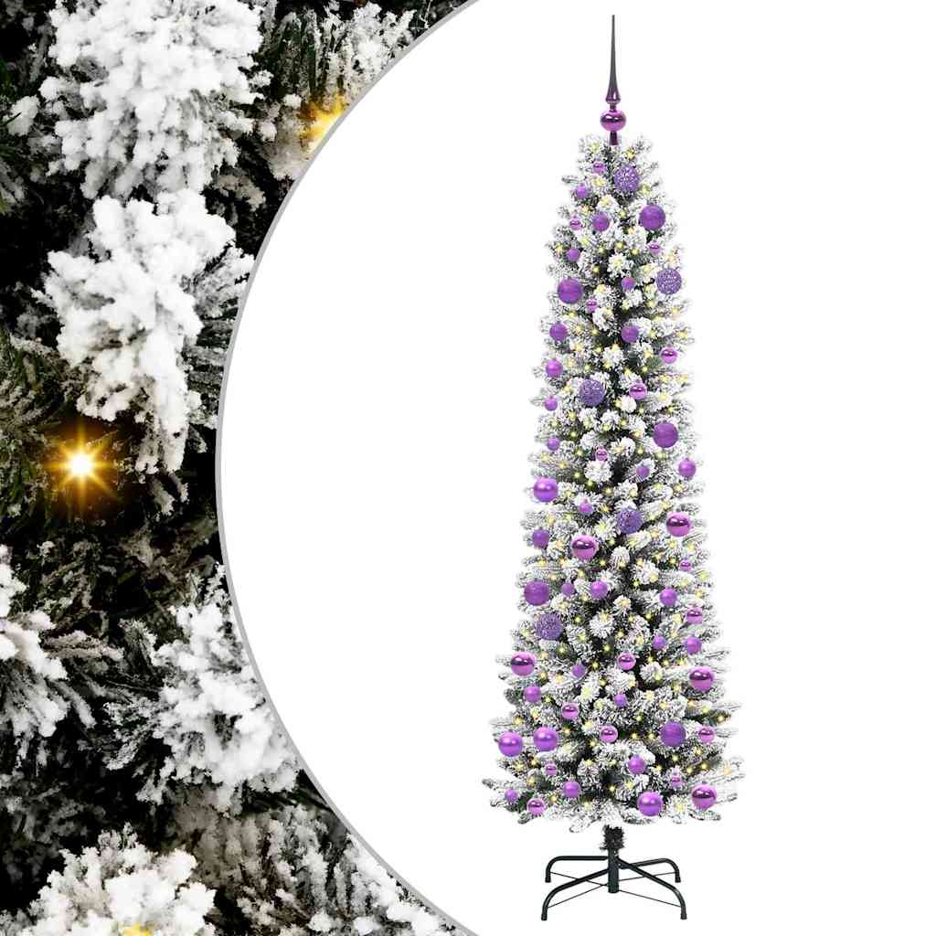 Künstlicher Weihnachtsbaum von Vidaxx mit 300 LEDs, weiß, 180 cm, PVC und Metall und Kunststoff