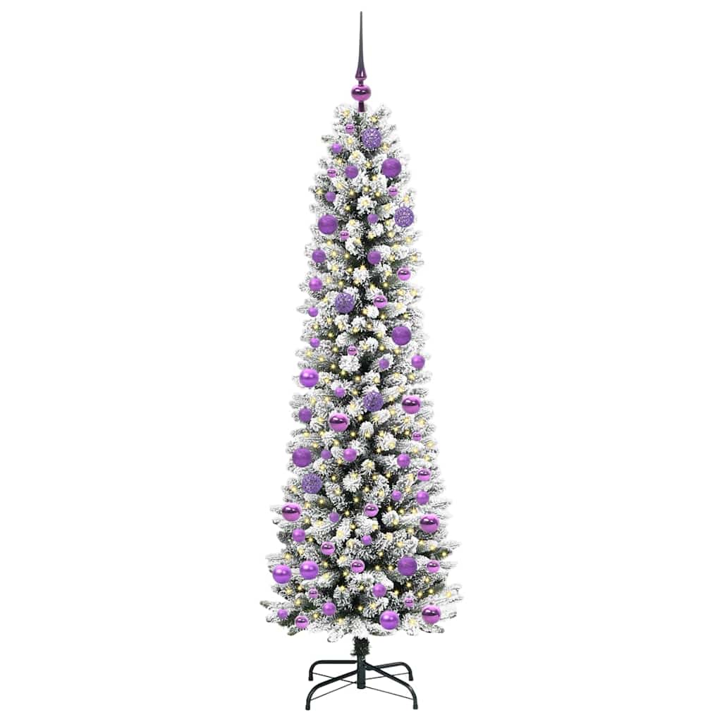 Künstlicher Weihnachtsbaum von Vidaxx mit 300 LEDs, weiß, 180 cm, PVC und Metall und Kunststoff