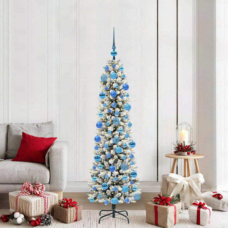Künstlicher Weihnachtsbaum von Vidaxx mit 300 LEDs, weiß, 180 cm, PVC und Metall und Kunststoff