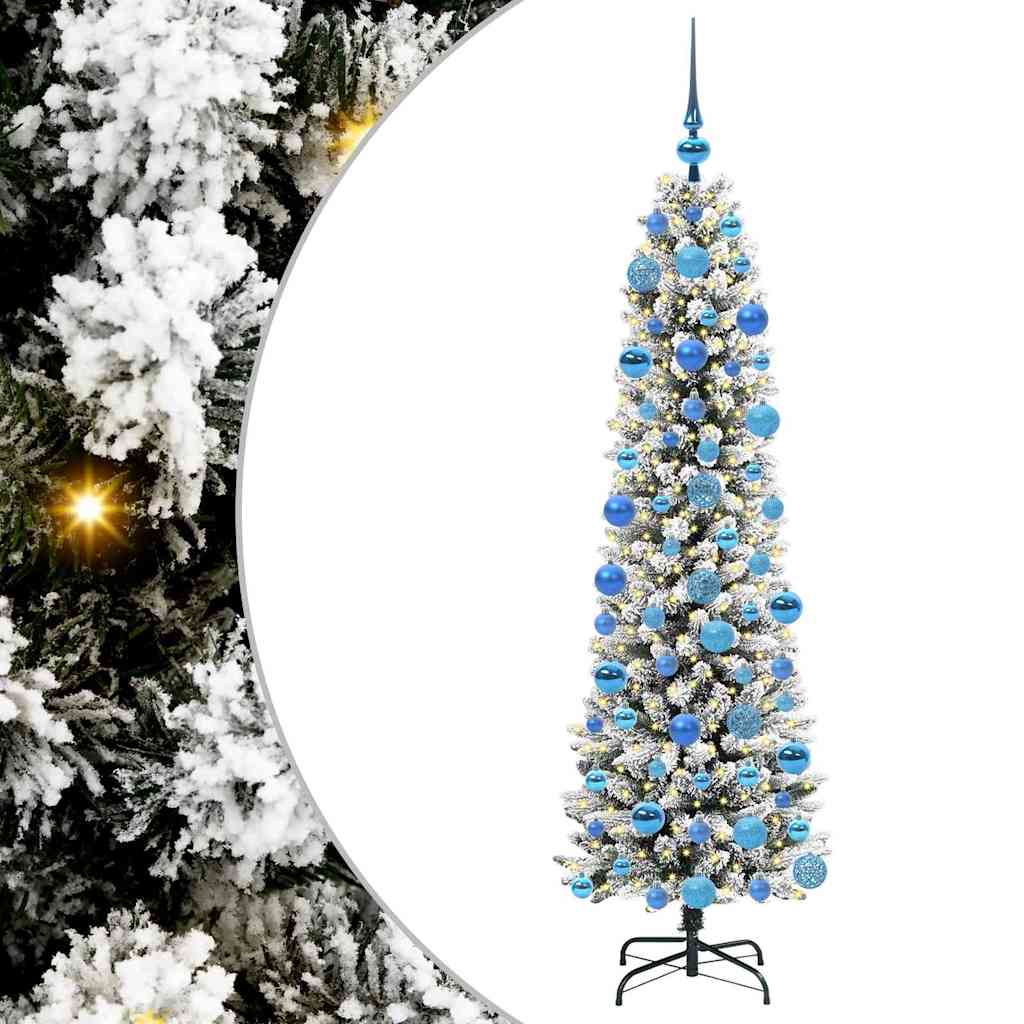 Künstlicher Weihnachtsbaum von Vidaxx mit 300 LEDs, weiß, 180 cm, PVC und Metall und Kunststoff