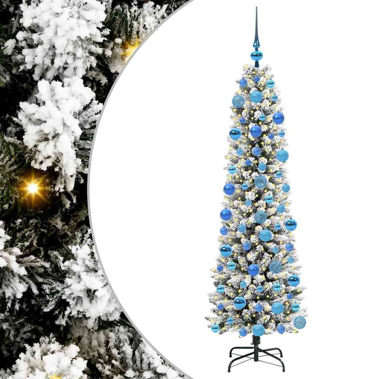 Künstlicher Weihnachtsbaum von Vidaxx mit 300 LEDs, weiß, 180 cm, PVC und Metall und Kunststoff