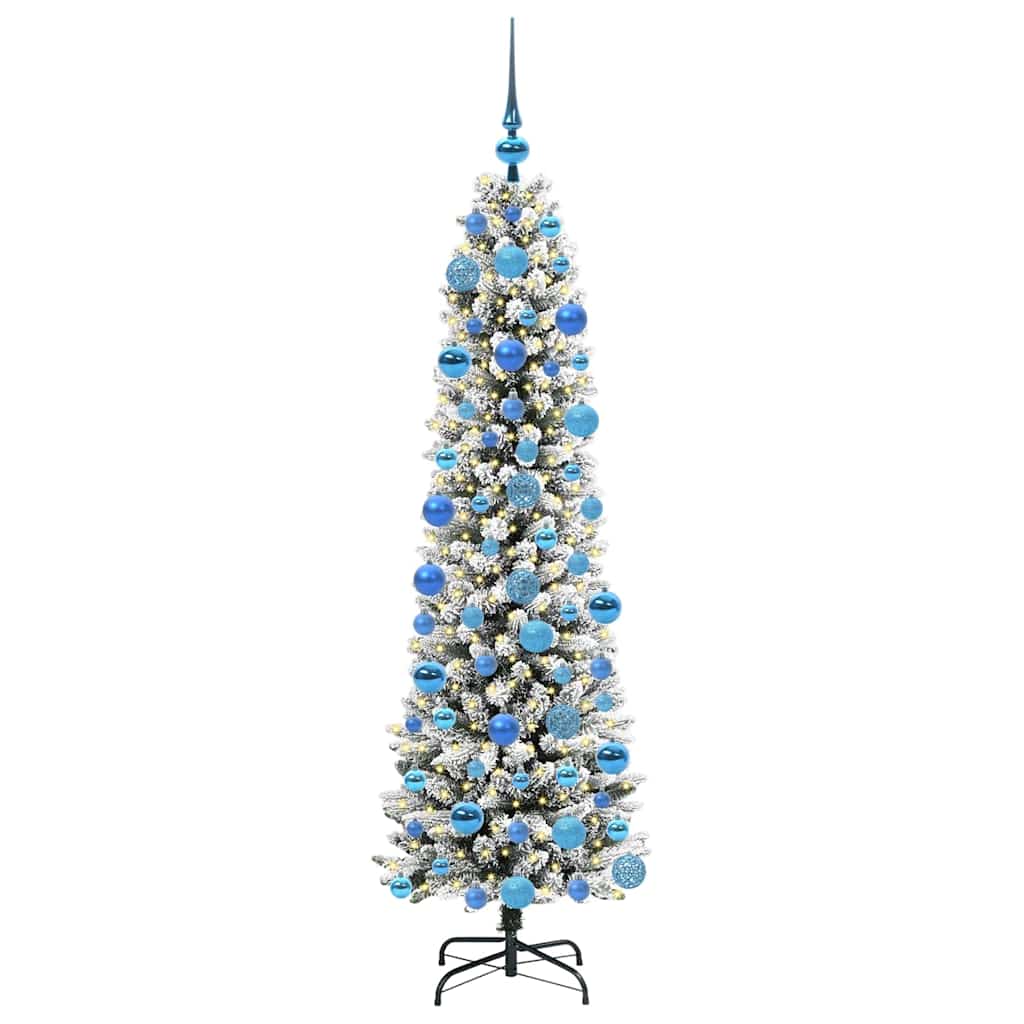 Künstlicher Weihnachtsbaum von Vidaxx mit 300 LEDs, weiß, 180 cm, PVC und Metall und Kunststoff