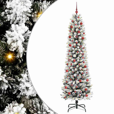 Künstlicher Weihnachtsbaum von Vidaxx mit 300 LEDs, weiß, 210 cm, PVC und Metall und Kunststoff