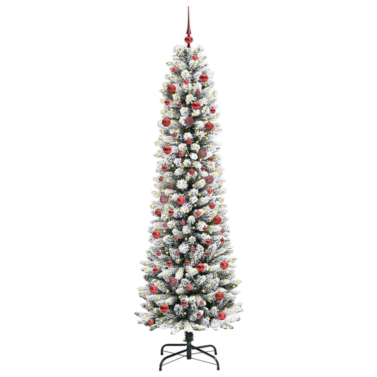 Künstlicher Weihnachtsbaum von Vidaxx mit 300 LEDs, weiß, 210 cm, PVC und Metall und Kunststoff
