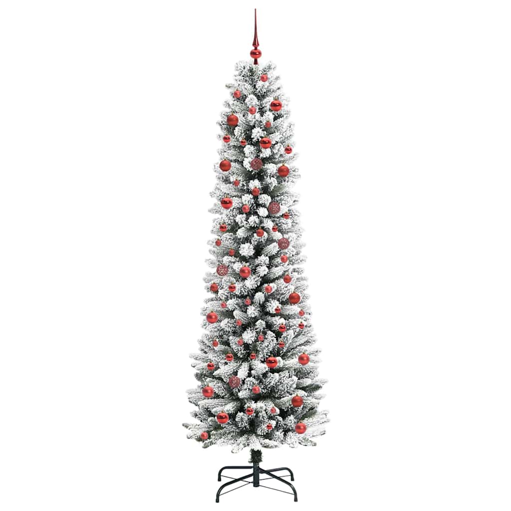 Künstlicher Weihnachtsbaum von Vidaxx mit 300 LEDs, weiß, 210 cm, PVC und Metall und Kunststoff