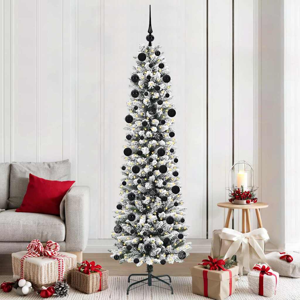 Künstlicher Weihnachtsbaum von Vidaxx mit 300 LEDs, weiß, 210 cm, PVC und Metall und Kunststoff