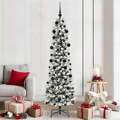Künstlicher Weihnachtsbaum von Vidaxx mit 300 LEDs, weiß, 210 cm, PVC und Metall und Kunststoff