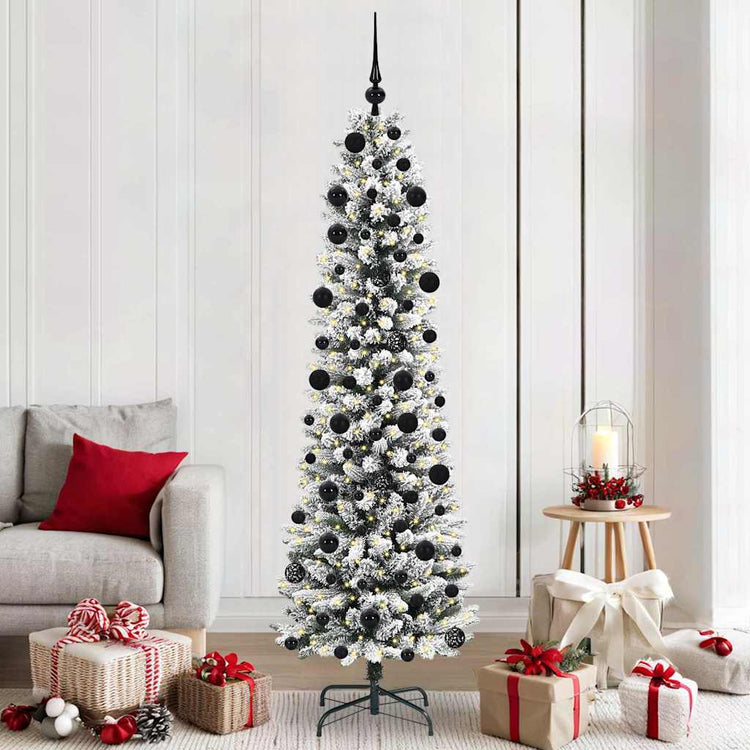 Künstlicher Weihnachtsbaum von Vidaxx mit 300 LEDs, weiß, 210 cm, PVC und Metall und Kunststoff