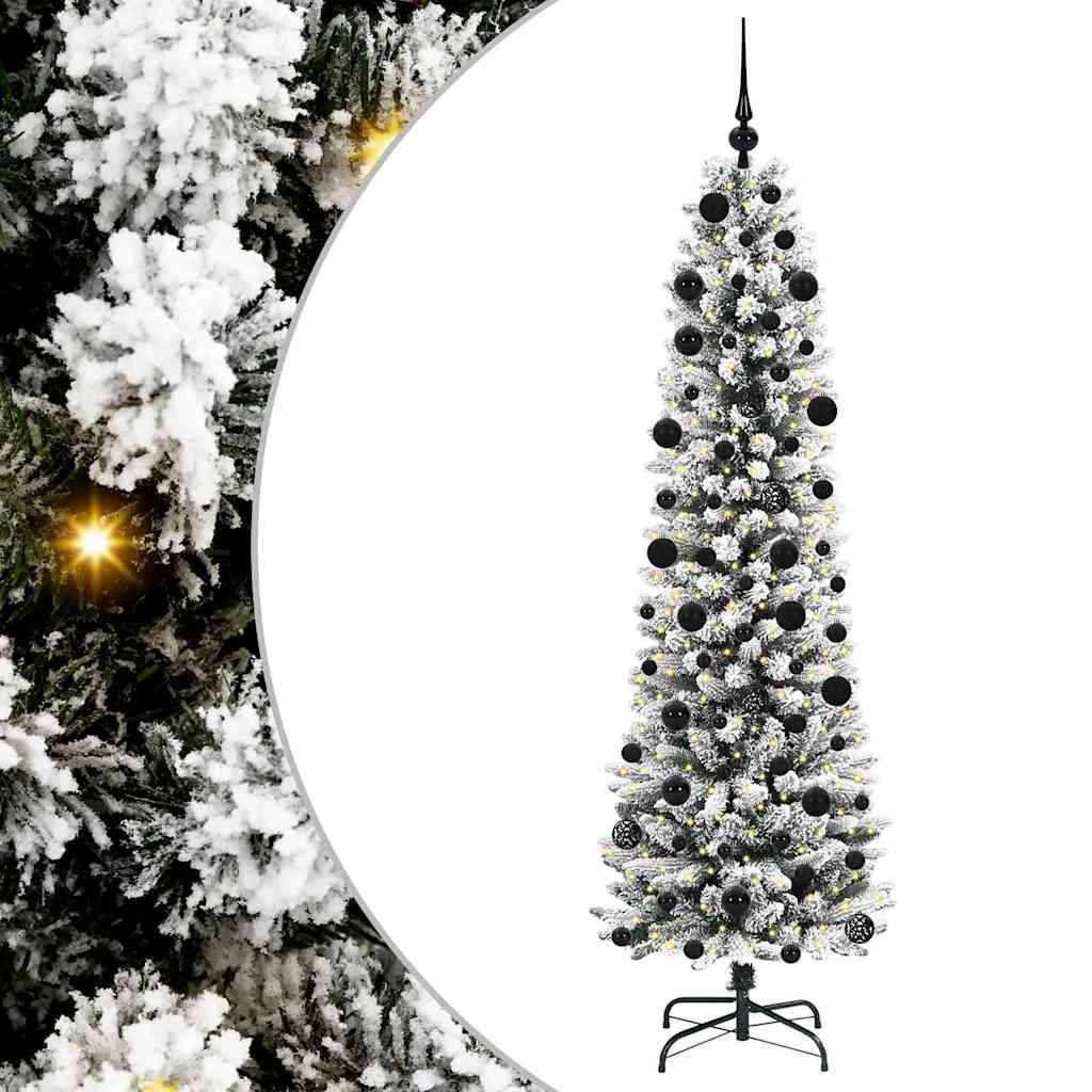 Künstlicher Weihnachtsbaum von Vidaxx mit 300 LEDs, weiß, 210 cm, PVC und Metall und Kunststoff