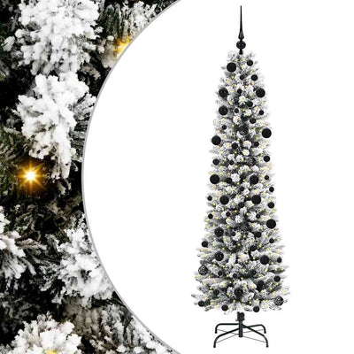 Künstlicher Weihnachtsbaum von Vidaxx mit 300 LEDs, weiß, 210 cm, PVC und Metall und Kunststoff