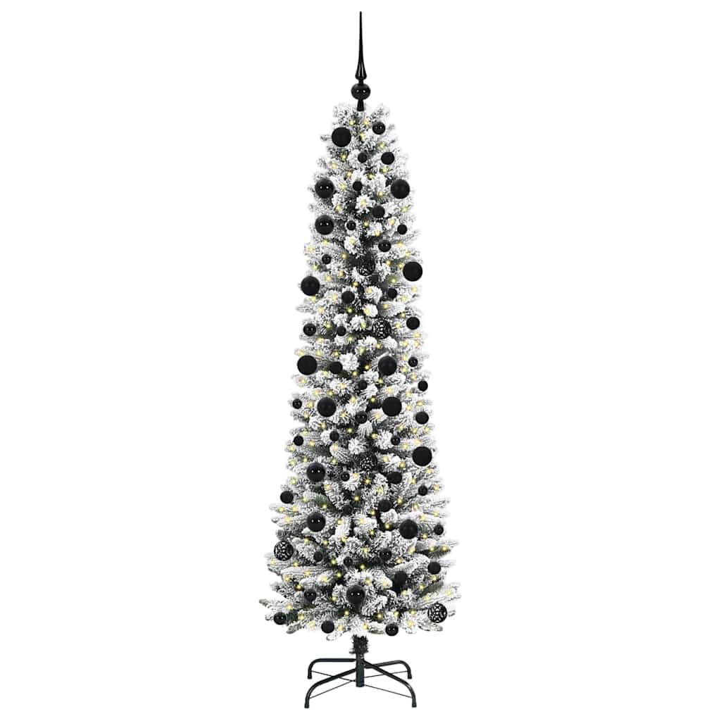 Künstlicher Weihnachtsbaum von Vidaxx mit 300 LEDs, weiß, 210 cm, PVC und Metall und Kunststoff