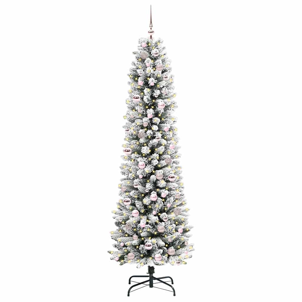 Künstlicher Weihnachtsbaum von Vidaxx mit 300 LEDs, weiß, 210 cm, PVC und Metall und Kunststoff