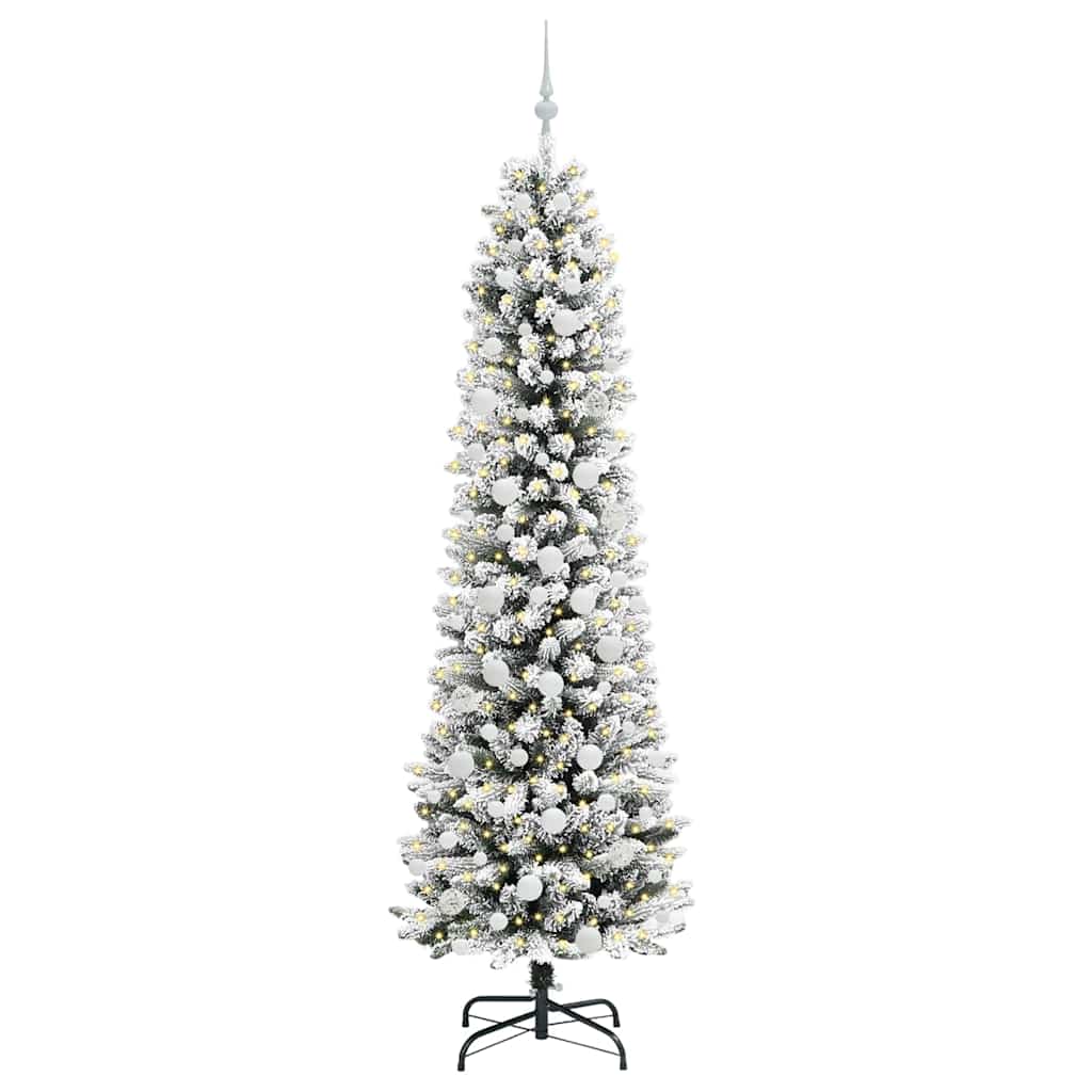Künstlicher Weihnachtsbaum von Vidaxx mit 300 LEDs, weiß, 210 cm, PVC und Metall und Kunststoff
