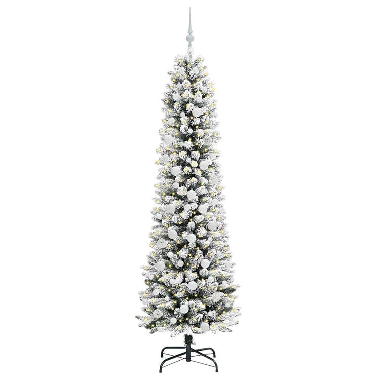 Künstlicher Weihnachtsbaum von Vidaxx mit 300 LEDs, weiß, 210 cm, PVC und Metall und Kunststoff