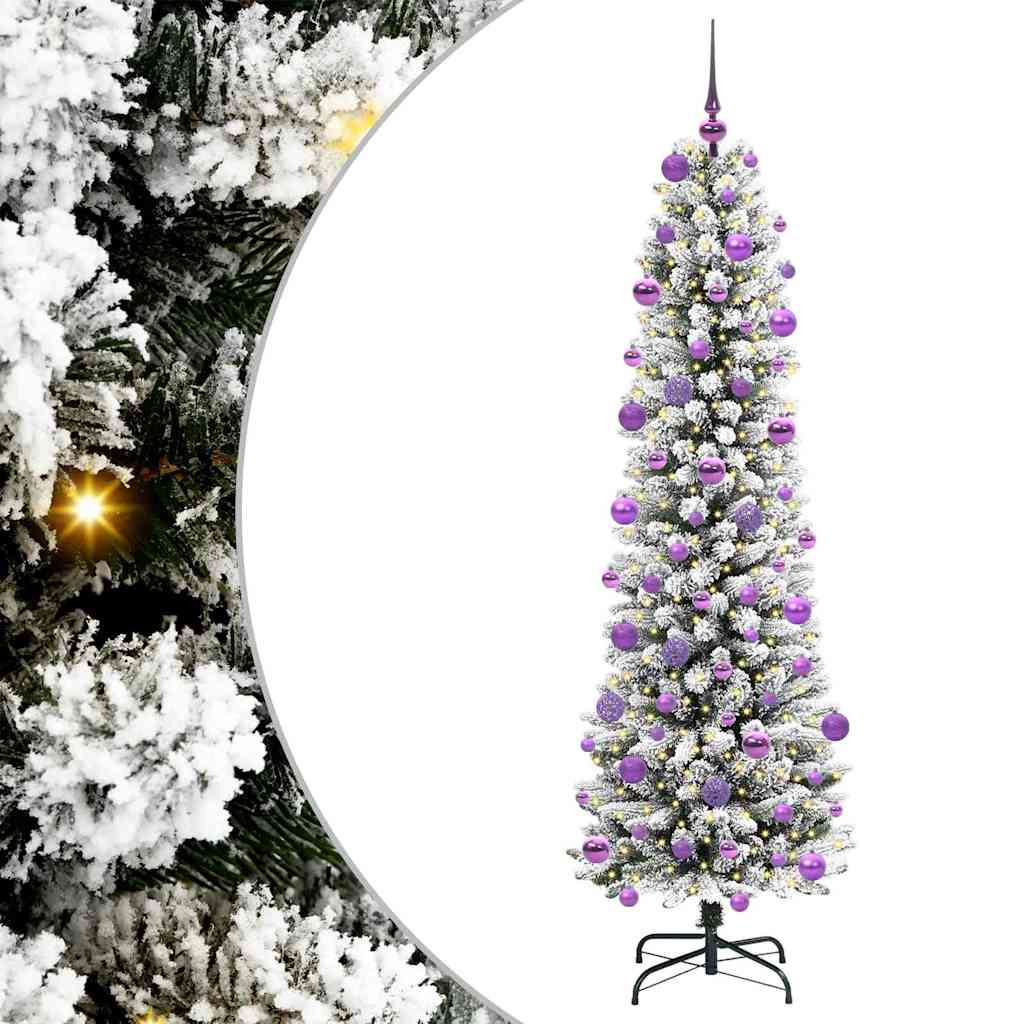 Künstlicher Weihnachtsbaum von Vidaxx mit 300 LEDs, weiß, 210 cm, PVC und Metall und Kunststoff