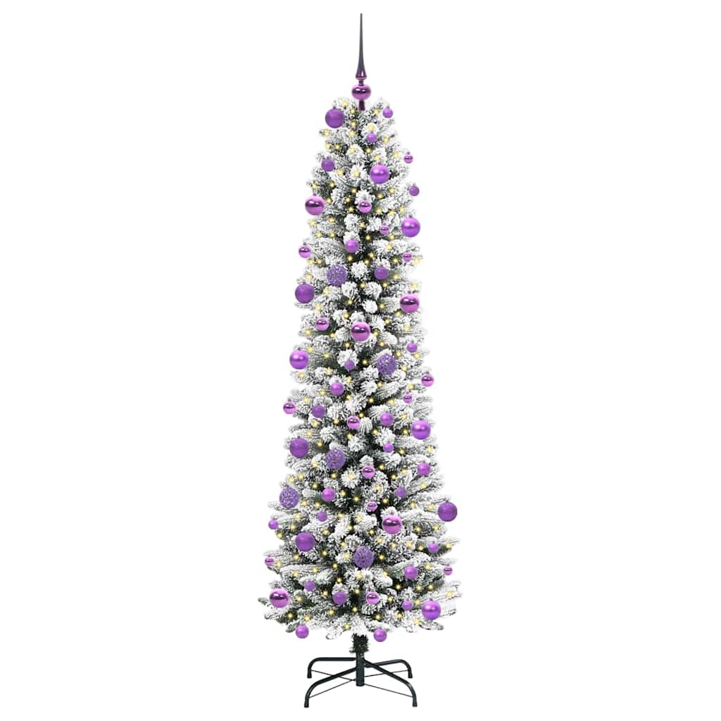 Künstlicher Weihnachtsbaum von Vidaxx mit 300 LEDs, weiß, 210 cm, PVC und Metall und Kunststoff