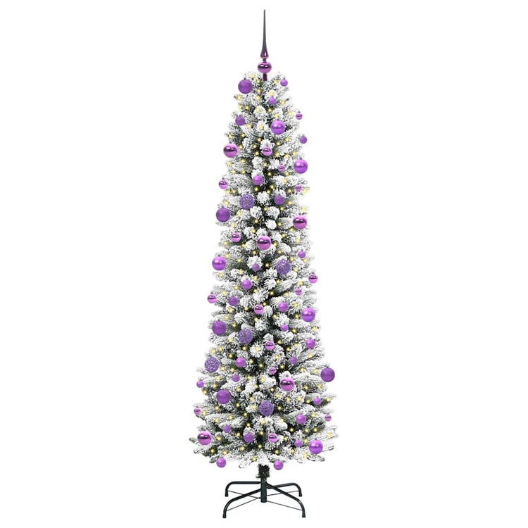 Künstlicher Weihnachtsbaum von Vidaxx mit 300 LEDs, weiß, 210 cm, PVC und Metall und Kunststoff