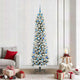 Künstlicher Weihnachtsbaum von Vidaxx mit 300 LEDs, weiß, 210 cm, PVC und Metall und Kunststoff