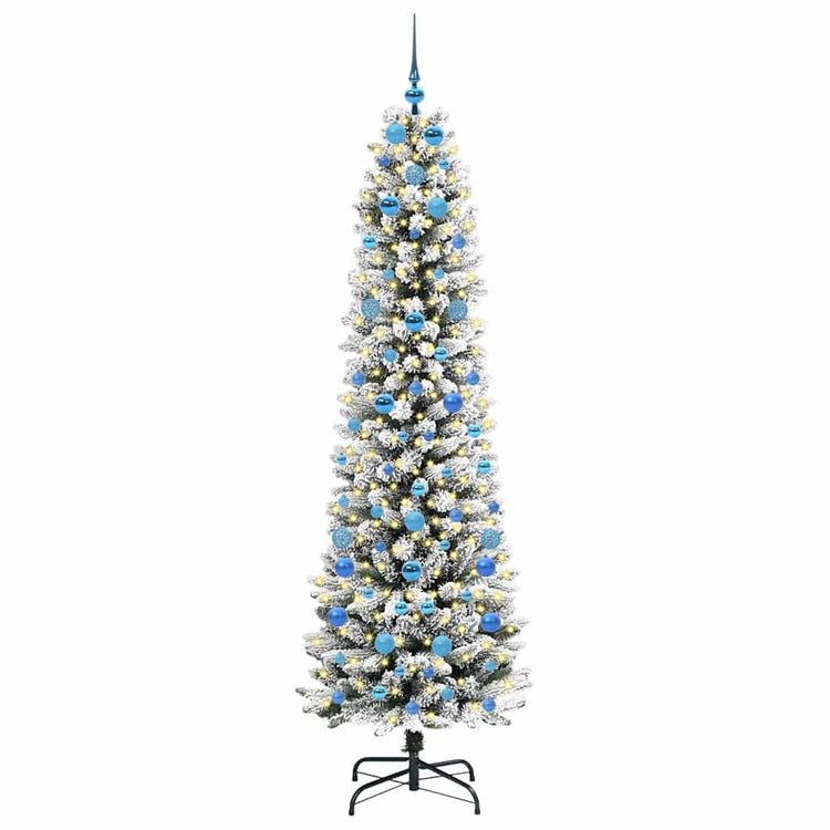 Künstlicher Weihnachtsbaum von Vidaxx mit 300 LEDs, weiß, 210 cm, PVC und Metall und Kunststoff