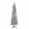 Künstlicher Weihnachtsbaum von Vidaxx mit 300 LEDs, weiß, 240 cm, PVC und Metall und Kunststoff
