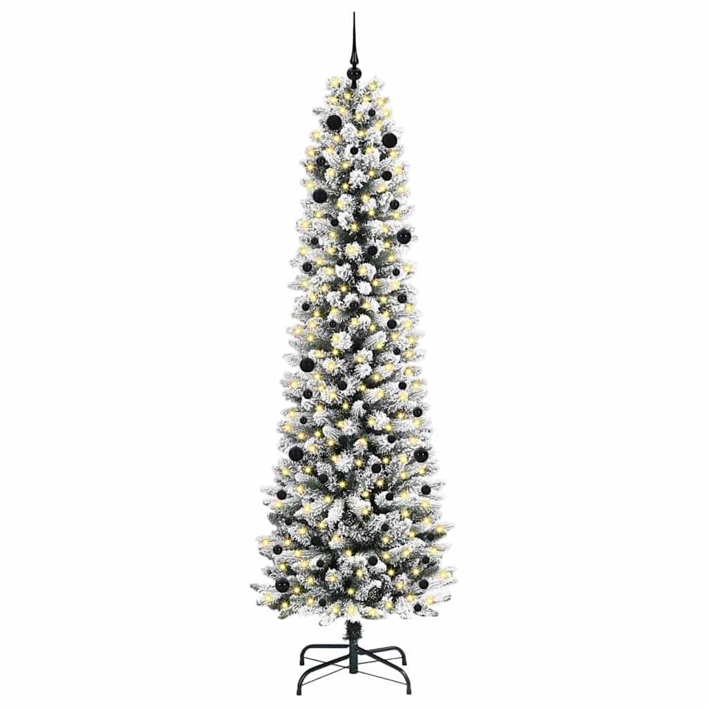 Künstlicher Weihnachtsbaum von Vidaxx mit 300 LEDs, weiß, 240 cm, PVC und Metall und Kunststoff