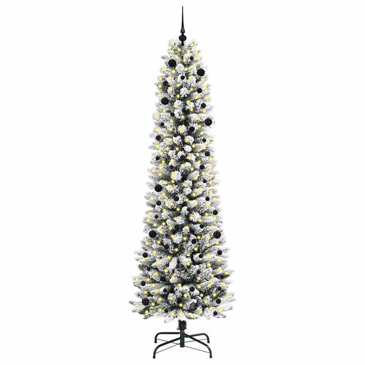 Künstlicher Weihnachtsbaum von Vidaxx mit 300 LEDs, weiß, 240 cm, PVC und Metall und Kunststoff