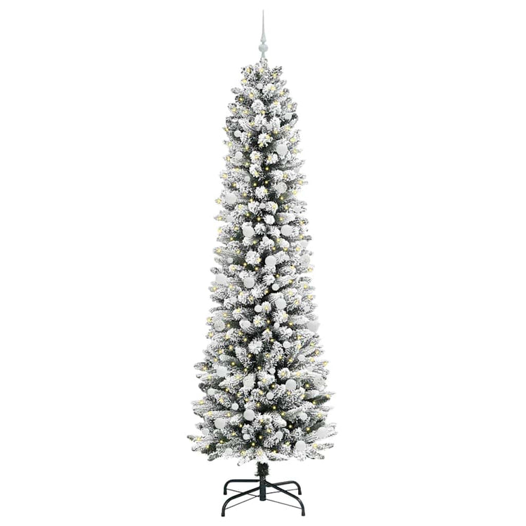 Künstlicher Weihnachtsbaum von Vidaxx mit 300 LEDs, weiß, 240 cm, PVC und Metall und Kunststoff
