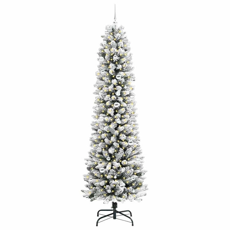 Künstlicher Weihnachtsbaum von Vidaxx mit 300 LEDs, weiß, 240 cm, PVC und Metall und Kunststoff