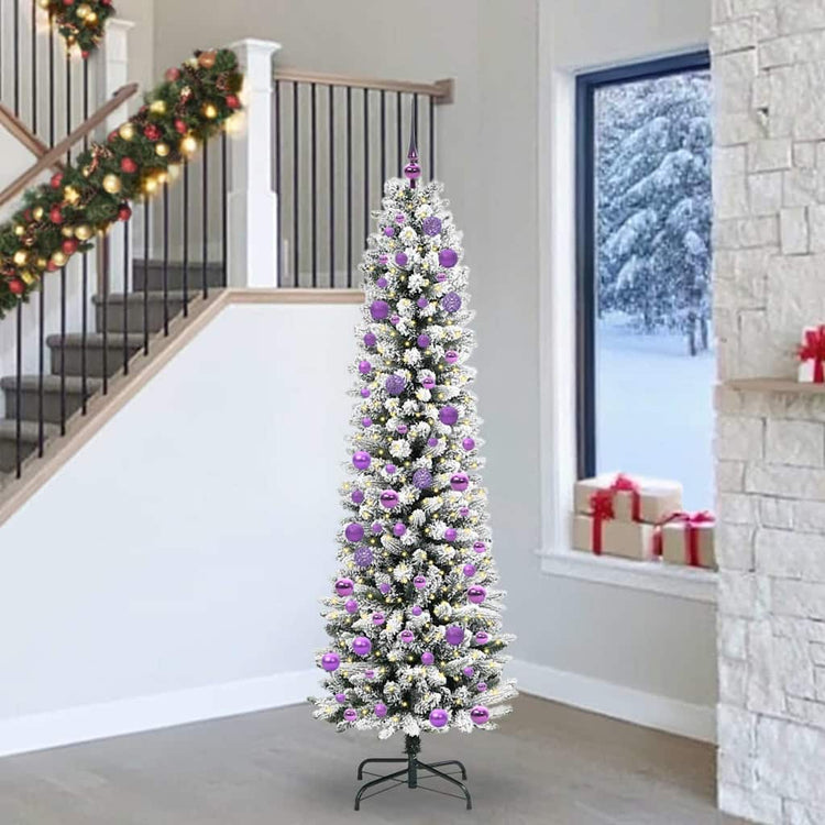 Künstlicher Weihnachtsbaum von Vidaxx mit 300 LEDs, weiß, 240 cm, PVC und Metall und Kunststoff