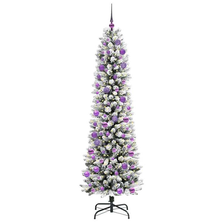 Künstlicher Weihnachtsbaum von Vidaxx mit 300 LEDs, weiß, 240 cm, PVC und Metall und Kunststoff