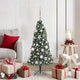Vidaxx künstlicher beleuchteter Weihnachtsbaum mit Glühbirnen-Set grün 120 cm