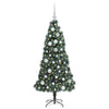 Vidaxx künstlicher beleuchteter Weihnachtsbaum mit Kugelset grün 120 cm