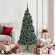 Vidaxx künstlicher beleuchteter Weihnachtsbaum mit Kugelset grün 150 cm