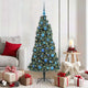 Vidaxx künstlicher Weihnachtsbaum mit Beleuchtung und Kugelset grün 150 cm Kappe