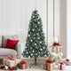Vidaxx künstlicher Weihnachtsbaum mit Beleuchtung und Kugelset grün 180 cm Kappe