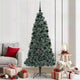 Vidaxx künstlicher Weihnachtsbaum mit Beleuchtung und Kugelset grün 210 cm Kappe