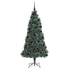 Vidaxx künstlicher Weihnachtsbaum mit Beleuchtung und Kugelset grün 210 cm Kappe