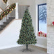 Vidaxx künstlicher beleuchteter Weihnachtsbaum mit Kugelset grün 240 cm Kappe